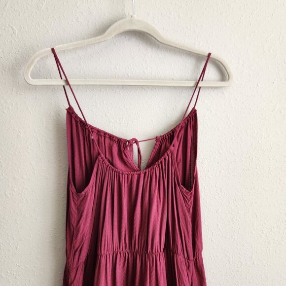 Intimately Free People Camisole Mini Dress Wine Color Size Large - Picture 8 of 13